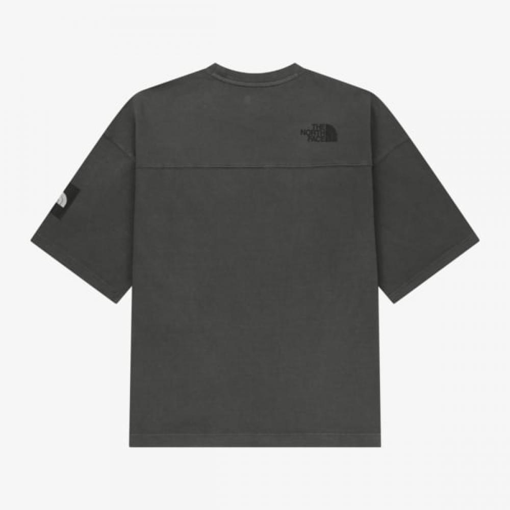 The North Face White Label Stitched Dyeing Short Sleeve Tee Nt7us06j Charcoal Gr