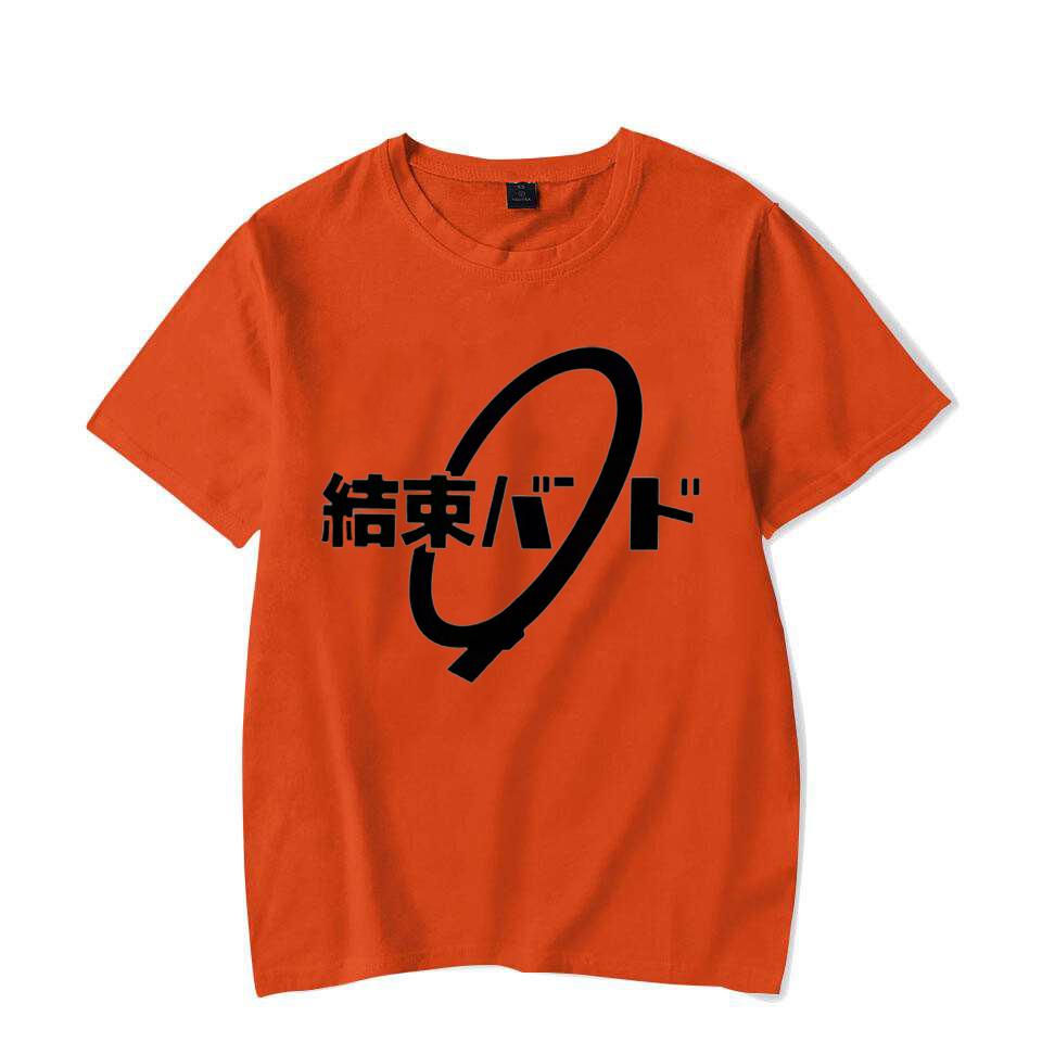 Unisex Anime Cos BOCCHI THE ROCK Hitori Gotoh Ljichi Nijika Cotton Casual Short T-Shirt Tee