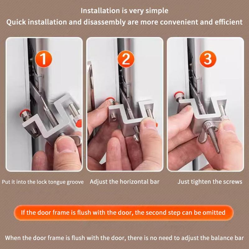 Stainless Steel Travel Locks Smooth Surface Burr-Free Door Lock Suitable For Home Dorm Hotel