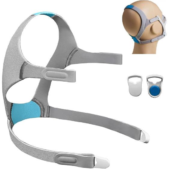 F20 1 Pack CPAP Headgear for Resmed AirFit F20 with Magnetic Clips, Replacement Headgear Straps Compatible with Resmed Aritouch Mask F20 - Soft Plush