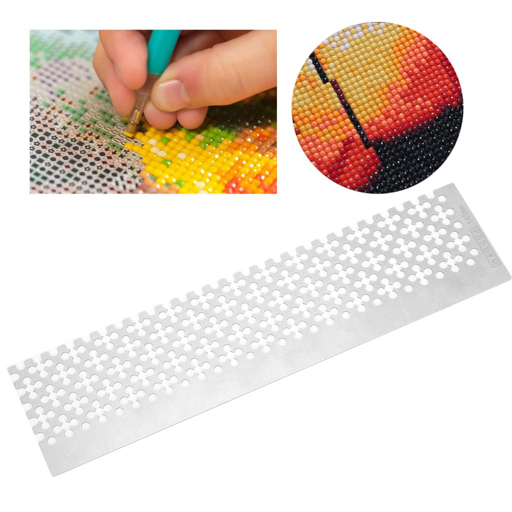Round  Ruler Fix Tools Quincunx Shape Stainless Steel for Rhinestone Paint 325 Hole