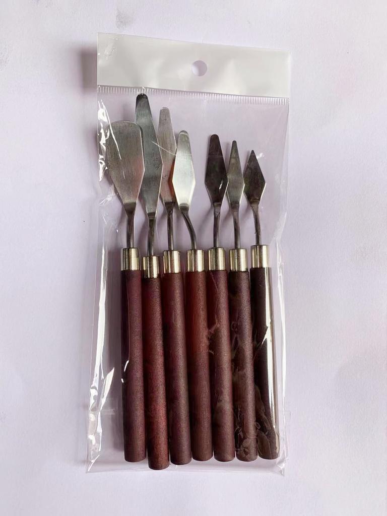 Stainless Steel Oil Painting Scraper Set Artist Palette Knife