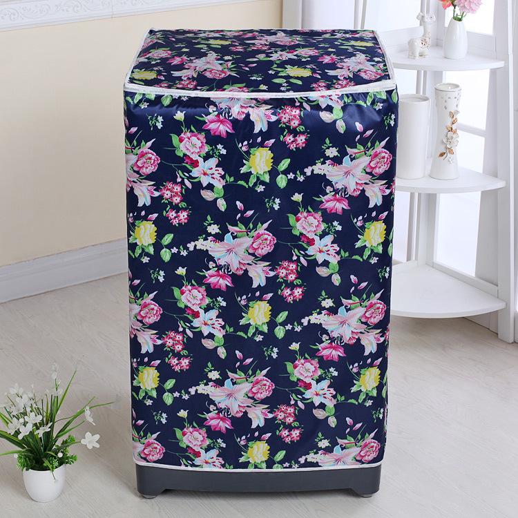 Kang's Satin Fabric Dust Cover for Vertical Pulsator Double Tub Washing Machines