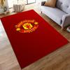 Manchester United Team Logo Red Rug Design Non-slip rug suitable for living room and bedroom sofas.