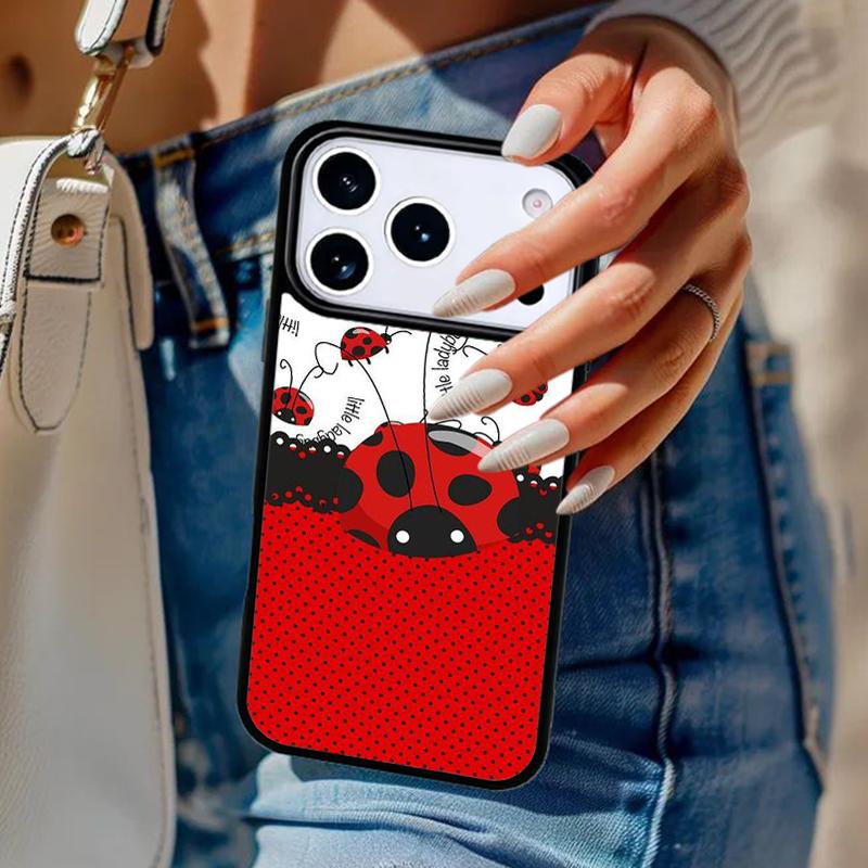 11 Colorful Ladybugs Phone Case For iPhone 17 Air 14 15 13 12 Max Cover For Apple 14 15 16 16e 11 Pro Max Plus Coque