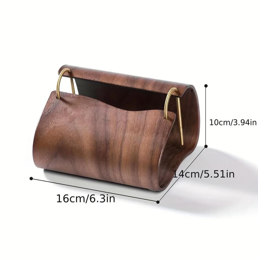 Nordic Wooden Tissue Box Retro Tissue Holder Living Room Napkin Holder Household Desktop Paper Towel Holder Home Decoration