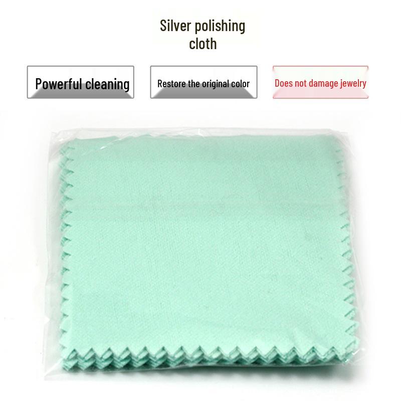 Silver Polishing Cloth for Jewelry, Ornaments, and Silverware - Cleaning and Maintenance Accessory