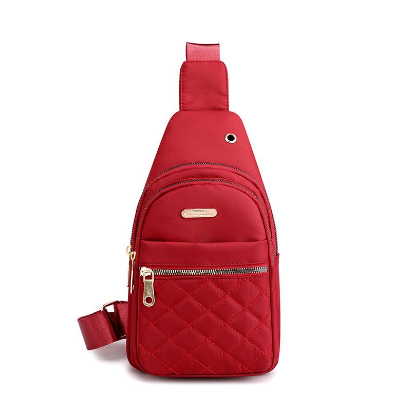 Women's 2022 Korean Style Crossbody Chest Bag - Sporty Oxford Cloth Front Bag for Street Wear