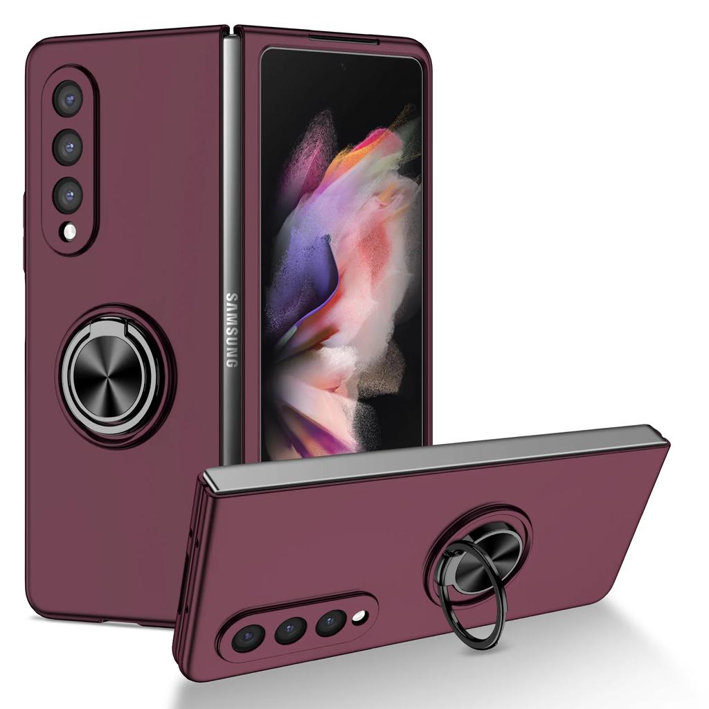 Ochronna podstawka pierścieniowa etui do Samsung Galaxy Z Fold 6 5 4 3 2 5G Antywstrząsowa dopasowana obudowa Stojak magnetyczny uchwyt