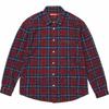 Frayed Textured Plaid Shirt Navy
