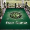 Custom Text Printed Rug Celtic FC Non Slip Floor Carpet For Home Room Decor