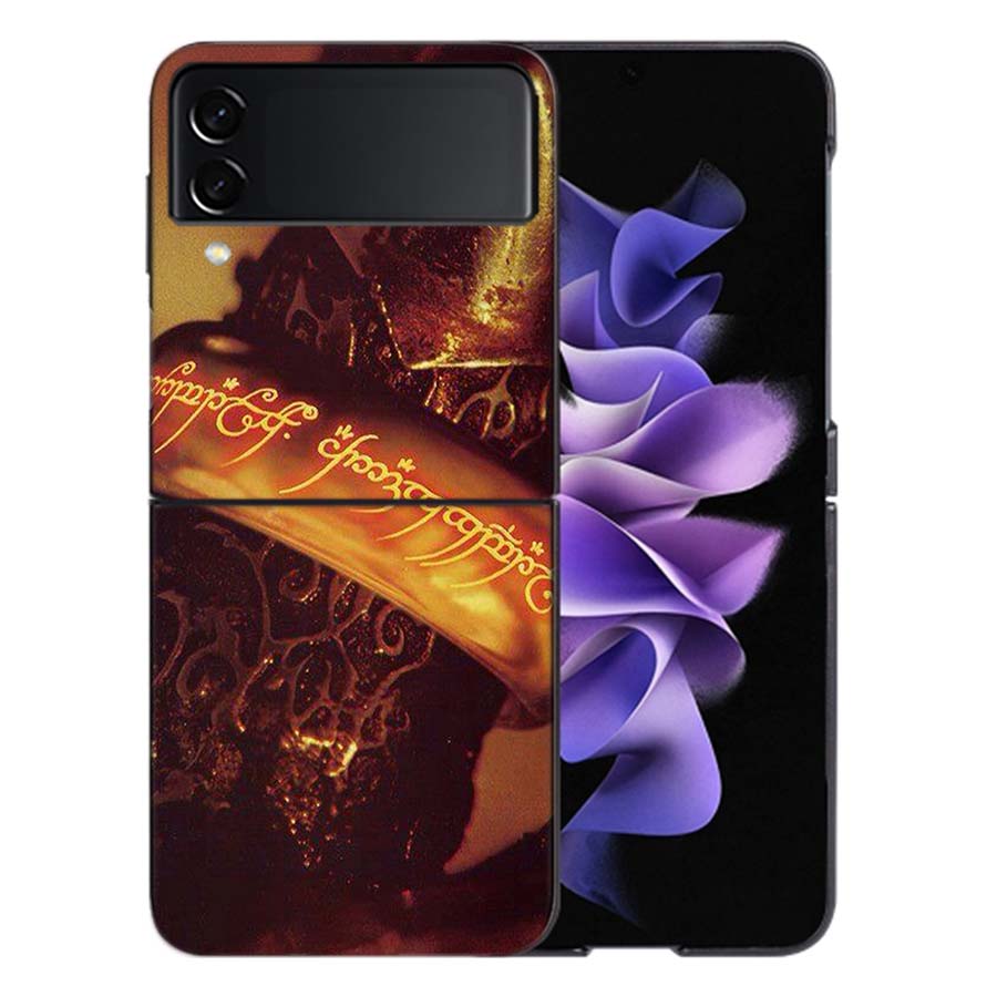 The L-Lord of the R-Rings Phone Case For Samsung Z Flip 6 7 5G Galaxy Z Flip 5 4 3 5G Cases Shockproof Hard Cover TPU