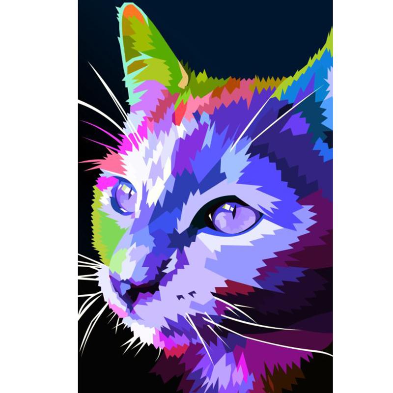 Oil Painting DIY 5D Diamond Painting Full Round Resin Cross Stitch Kits Cartoon Animal Diamond Embroidery Mosaic Handmade Gift