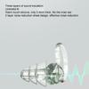 2 Pair Ear Plugs Waterproof Noise Reduction Shark Fin Edges Silicone Reusable Washable for Sleep Swimming Study
