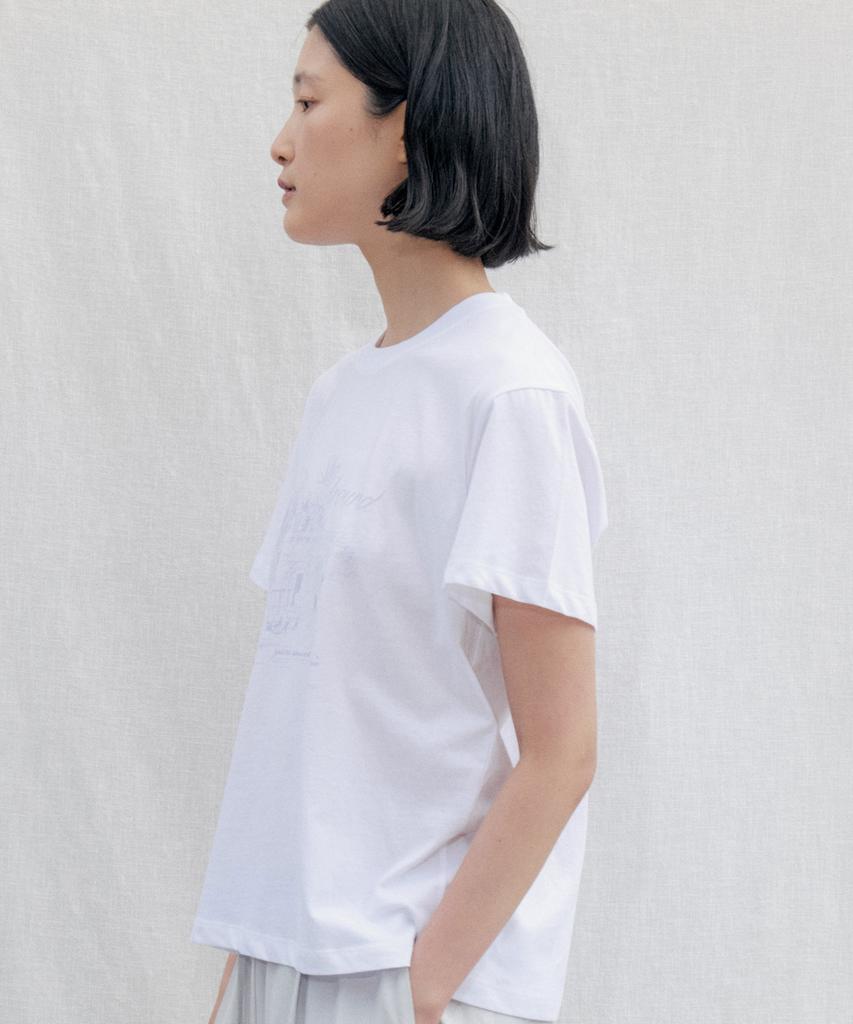 STEP AROUND Prague Park Graphic Tee_White