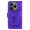 For TECNO Spark 20 Pro Case Flower Imprint Shockproof Leather Phone Cover