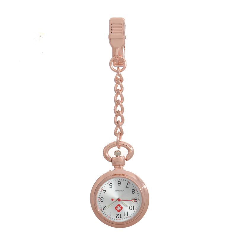 Engraved Women's Nurse Pendant Brooch Watch for Medical Use