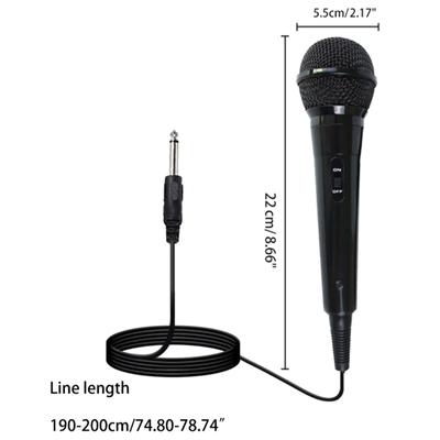 Mikrofon ręczny odpowiedni do głośników, maszyn do karaoke i śpiewania, kardioidalny mikrofon