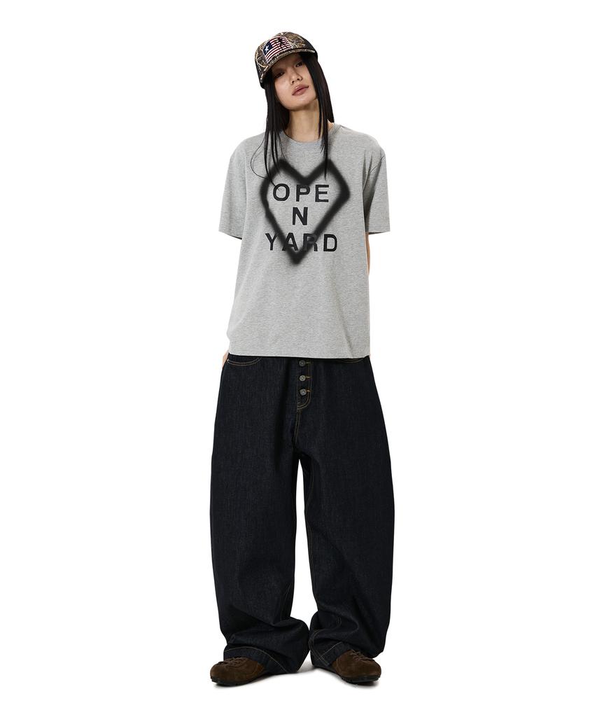 Opeunyadeu(Owai) Spray Heart Tee - Melange