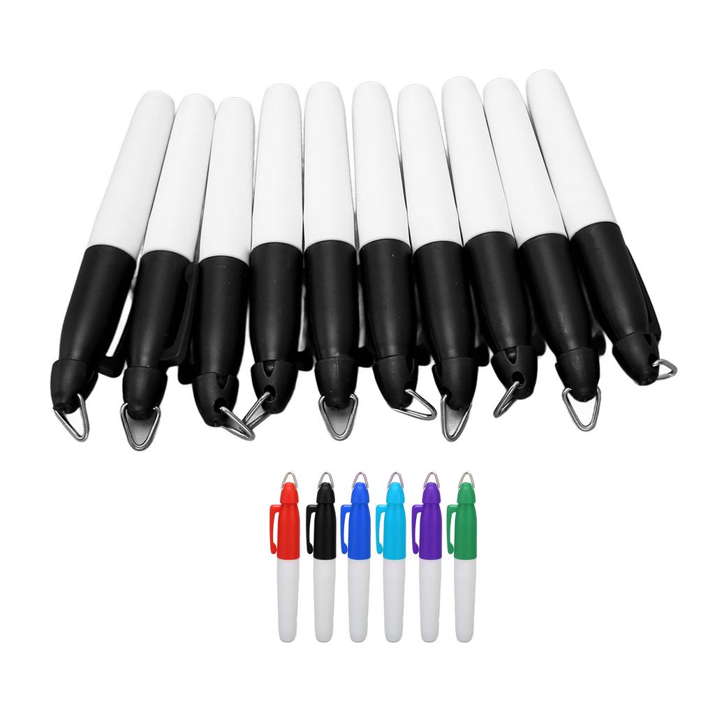 10pcs Golfing Marker Pen Oil Based Waterproof Portable Ball Line Marker Tool Ball Alignment Tool for