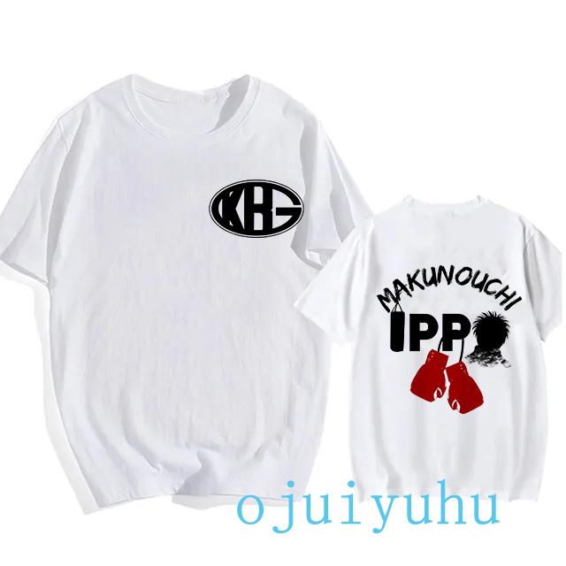 Hajime No Ippo Hip Hop EU Size TShirt Anime Harajuku Tee Tops Men Women Makunouchi Takamura T-Shirt KGB Y2k Manga Tshirt Clothes