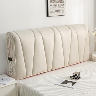 Luxury All-inclusive Thicken Quilted Headboard Cover Technology Cloth Bed Head Cover Solid Color Dust Protector Cover Easily Clean Headboard Cover
