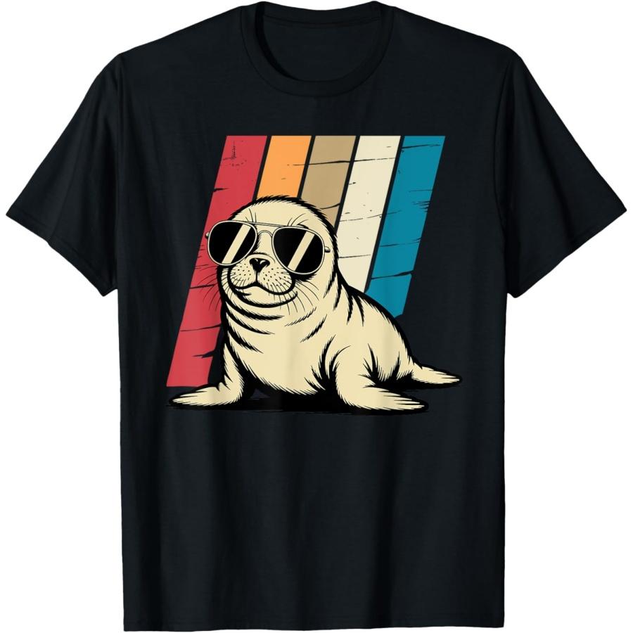 

Cute Seal Art For Men Women Kids Sea Lion Seal Lovers T-Shirt XXXXXL чёрный