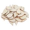50x Unfinished Wood Leaves Tag Wooden Pieces Cuts DIY Art Crafts Decor