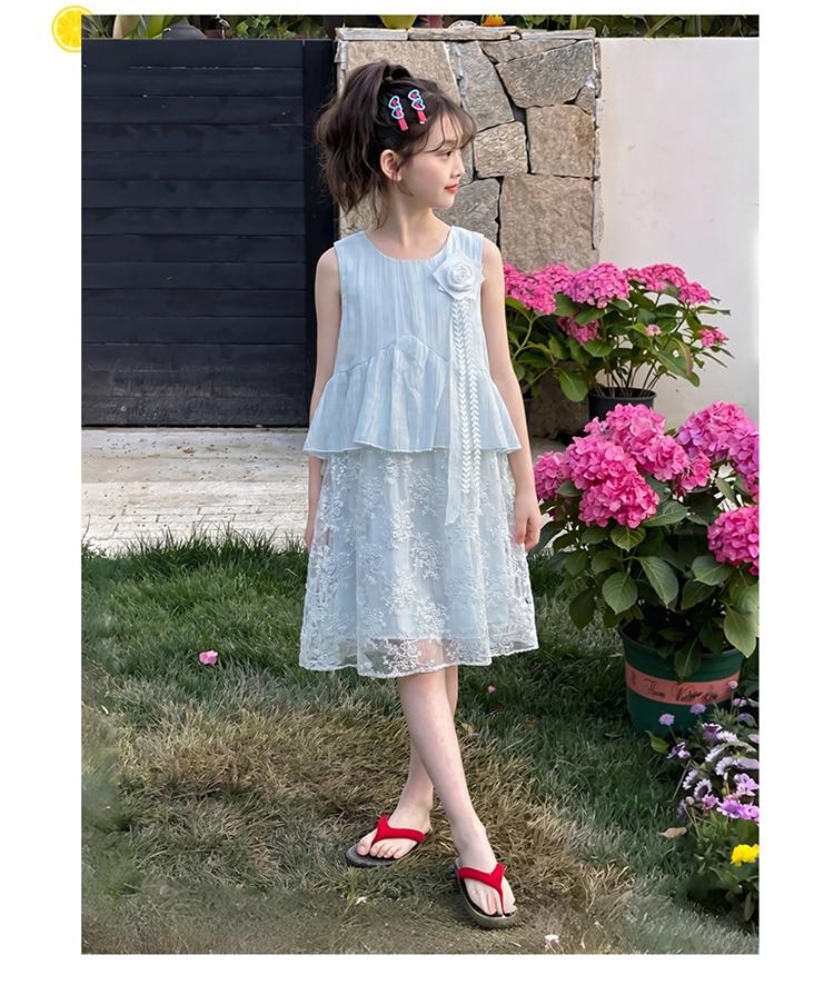 Girls' Thin Summer Dress - Stylish Princess Style