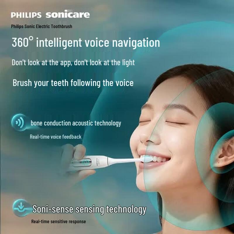 Philips Sonic Electric Toothbrush with Smart Voice Navigation CN plug (adapter included)