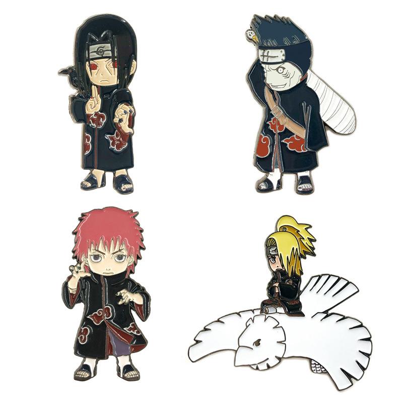 Anime Brosche Naruta Akatsuki Deidara Uchiha Itachi Brosche Cartoon Metall Abzeichen Tasche Dekoration