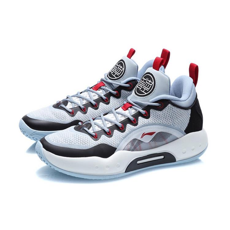 New LiNing Shuai 14 Low Cushioning Anti Slip Wear Resistant Breathability Mid Top Basketball Shoes Men's Blue Black ABAQ067-1