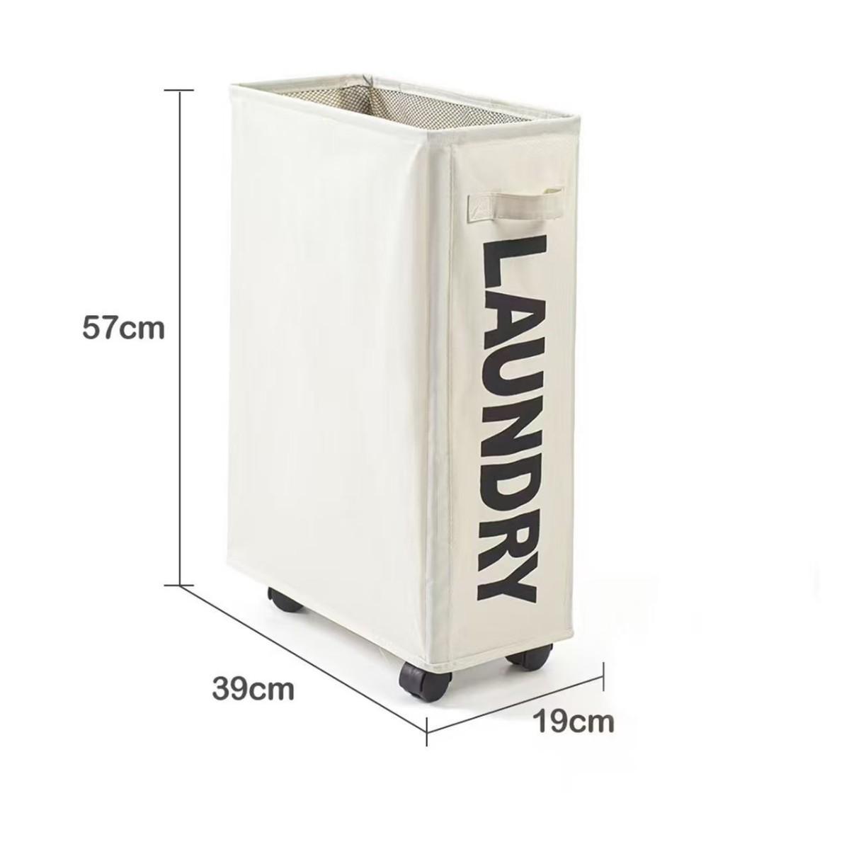 Складная тканевая корзина для белья на колесах - Хранение коврика для йоги и грязной одежды 1480₽