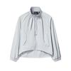 White Casual Minimalist Solid Color Skin-Friendly Jacket Women Jackets Gray F11W623703FGY