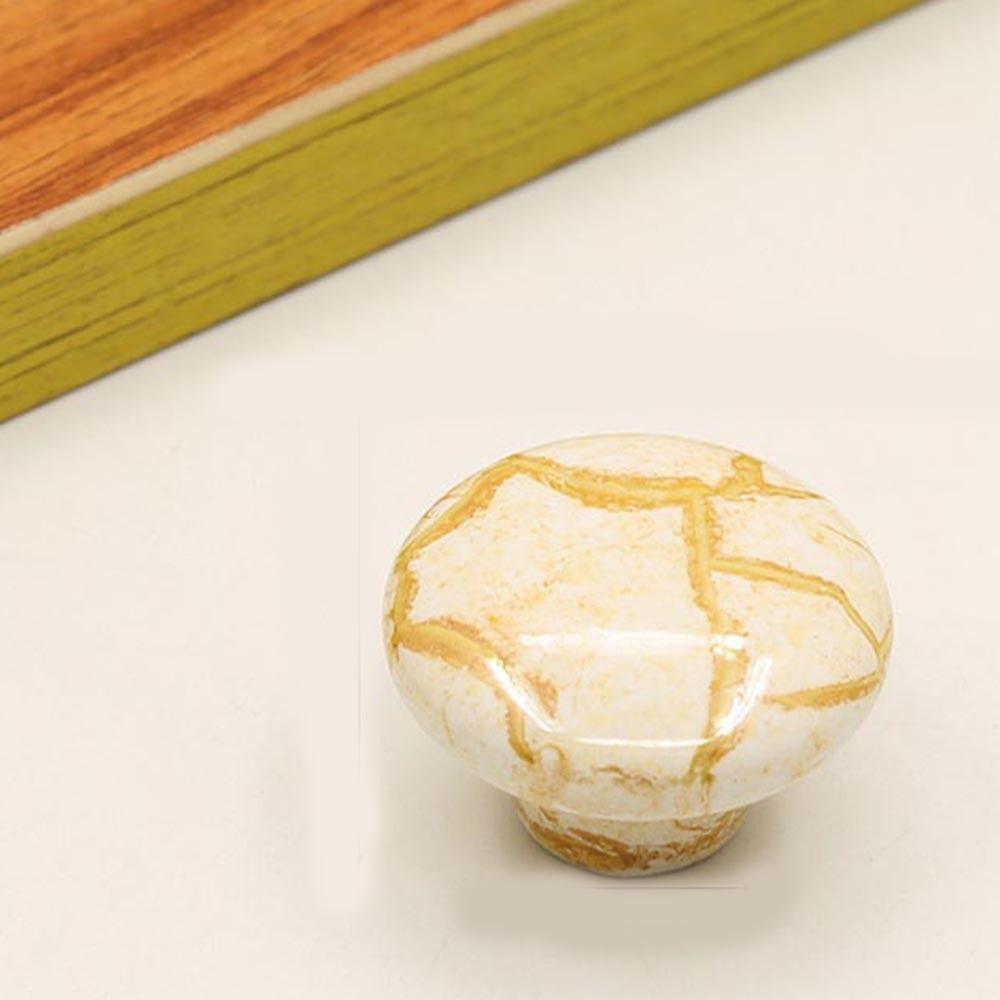 Runde Keramik-Schrankknöpfe Europäischer Stil Schubladenknöpfe Retro Türgriffe Möbel