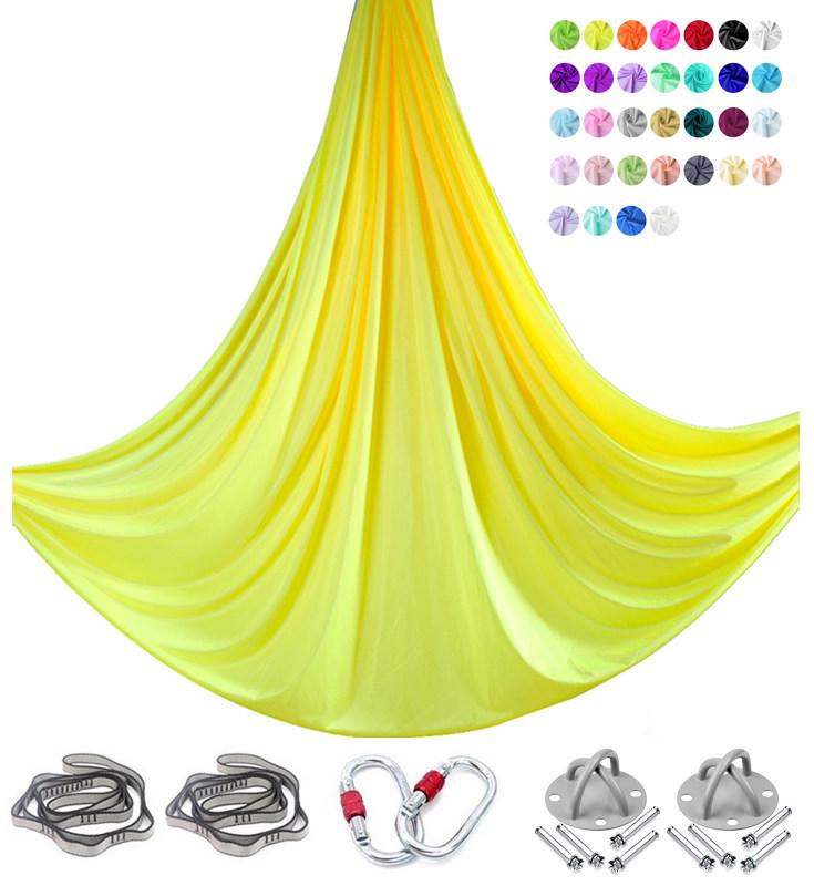 6m Nylon Aerial Yoga Hammock Set for Home and Studio Use