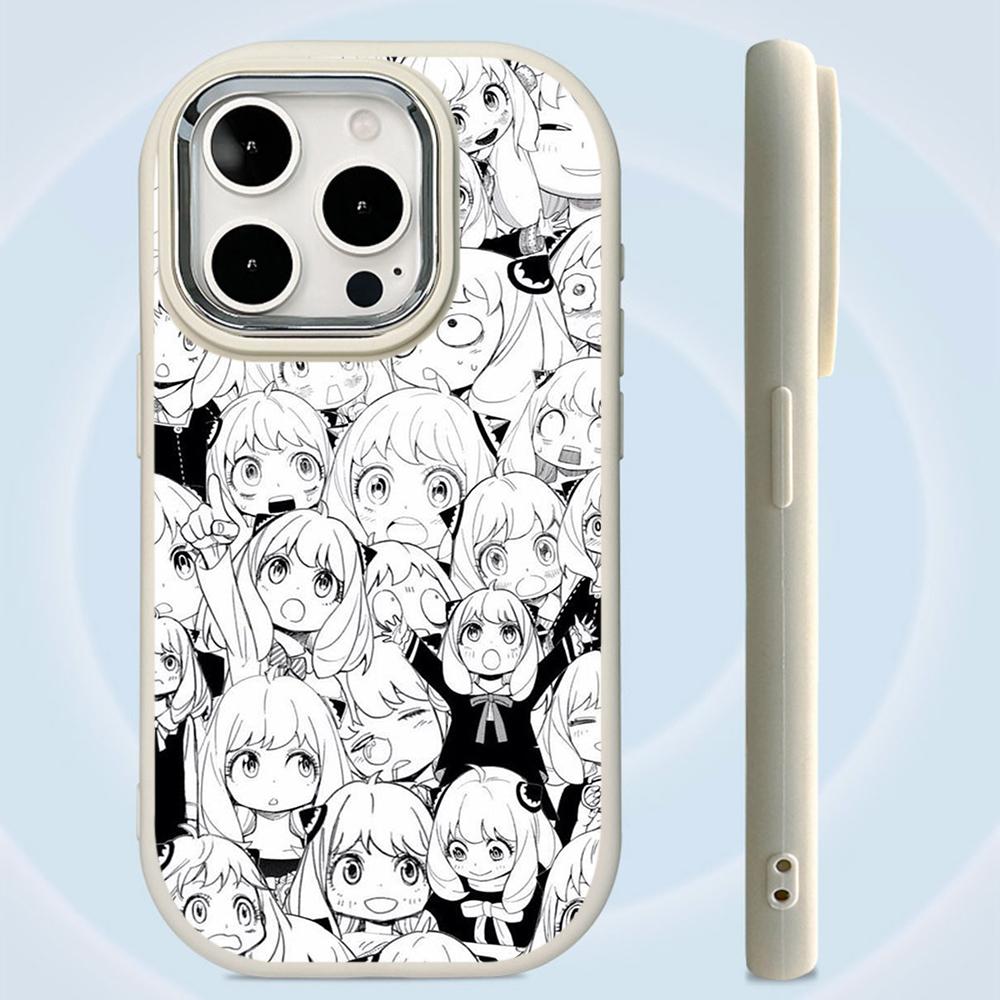 Ae98 SPY×FAMILY Anime Art Phone Cases for Samsung A13 A32 A53 A04e A54 S24 FE S23 Ultra Infinix Hot 40i Huawei P30 Metal Camera Protective Back Cover