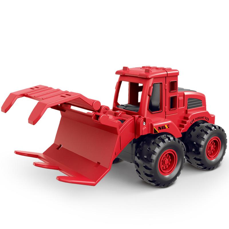 1Pcs Classic Vehicle Engineering Models Car Excavator Bulldozing Shovel Retro Toys Children's Toy Car