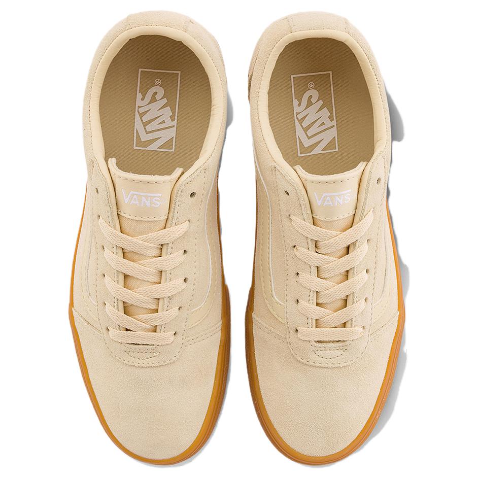 Vans Ward Comfortable Versatile Low-Top Skate Shoes Women sneaker Light-Brown VN000CV6CHW