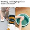 17-5L Collapsible Plastic Bucket Water Bucket Folding Handy Bucket for Bathroom Kitchen Camping Car House Washing Water Bucket