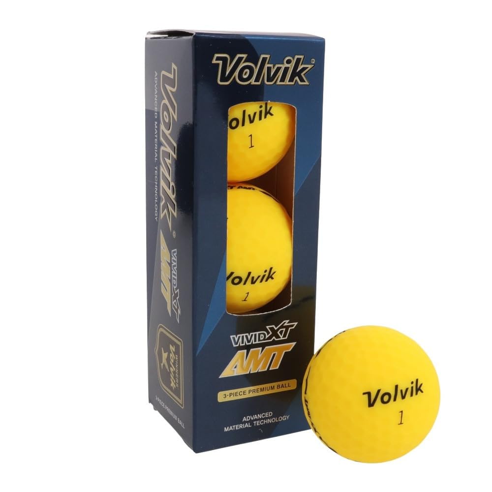 

Volvik XT AMT Golf Balls, VOLVIK VIVID XT AMT, Yellow (3 Balls per Sleeve), Yellow