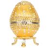Jewelry Trinket Box Jewelry Storage Display Egg Shaped Crystals Ornaments Hinged Jewelry Box