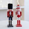 Christmas Nutcrackers Ornament, Wood Christmas Nutcrackers Soldier Figures Standing Decorations for Christmas