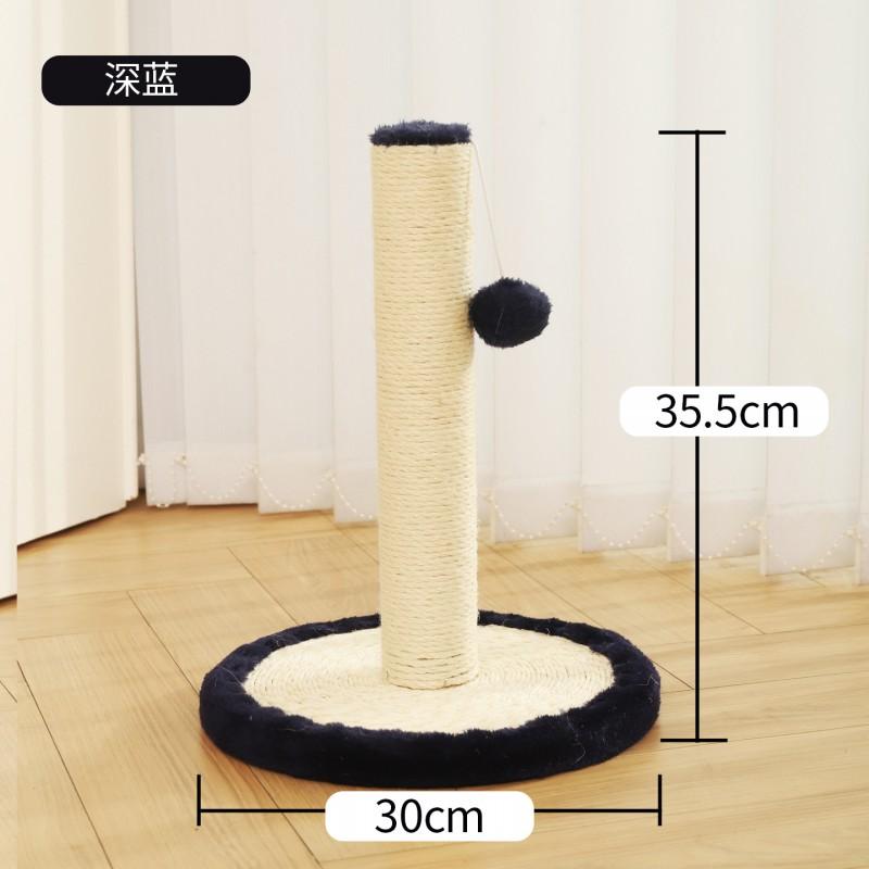 Cat Scratching Post With Natural Hemp Rope Durable Non-Shedding Toy Small Cats Simple Assembly