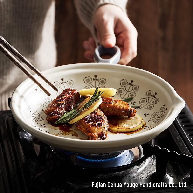 Керамическая форма для запекания с одной ручкой