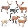 Wild Forest Animal Model Educational Toy: Tibetan Antelope & Sika Deer