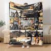 1pc Grand Theft Auto Soft Flannel Blanket with Designer Print A Cozy Blanket for All Seasons, Perfect for the Couch, Bed, Office