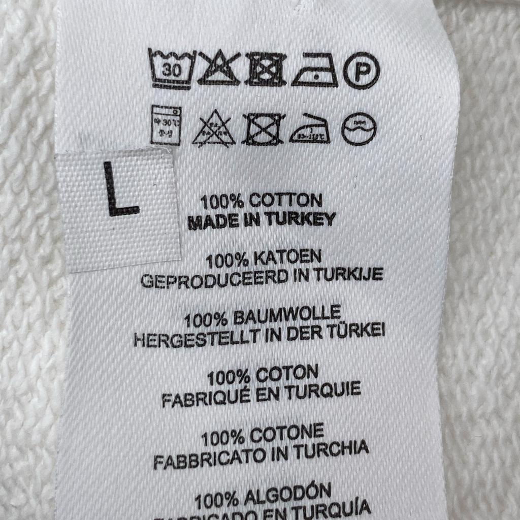 DRIES VAN NOTEN White cotton oversized sweatshirt one piece dress L whiteUsed