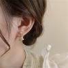 Sweet Luxury Iridescent Zirconia Star Stud Earrings - High-End Niche Design