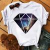Love Font Geometric Print T Shirt Women New Fashion Black T Shirt 90S Ladies Casual Tops Female Short Sleeve O-Neck Tee Shirts
